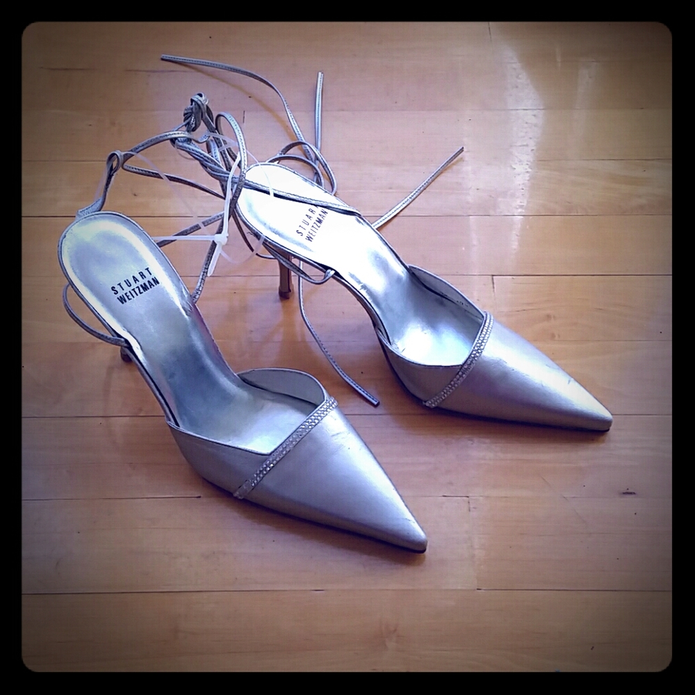 Stuart Weitzman Backfire sandal.
